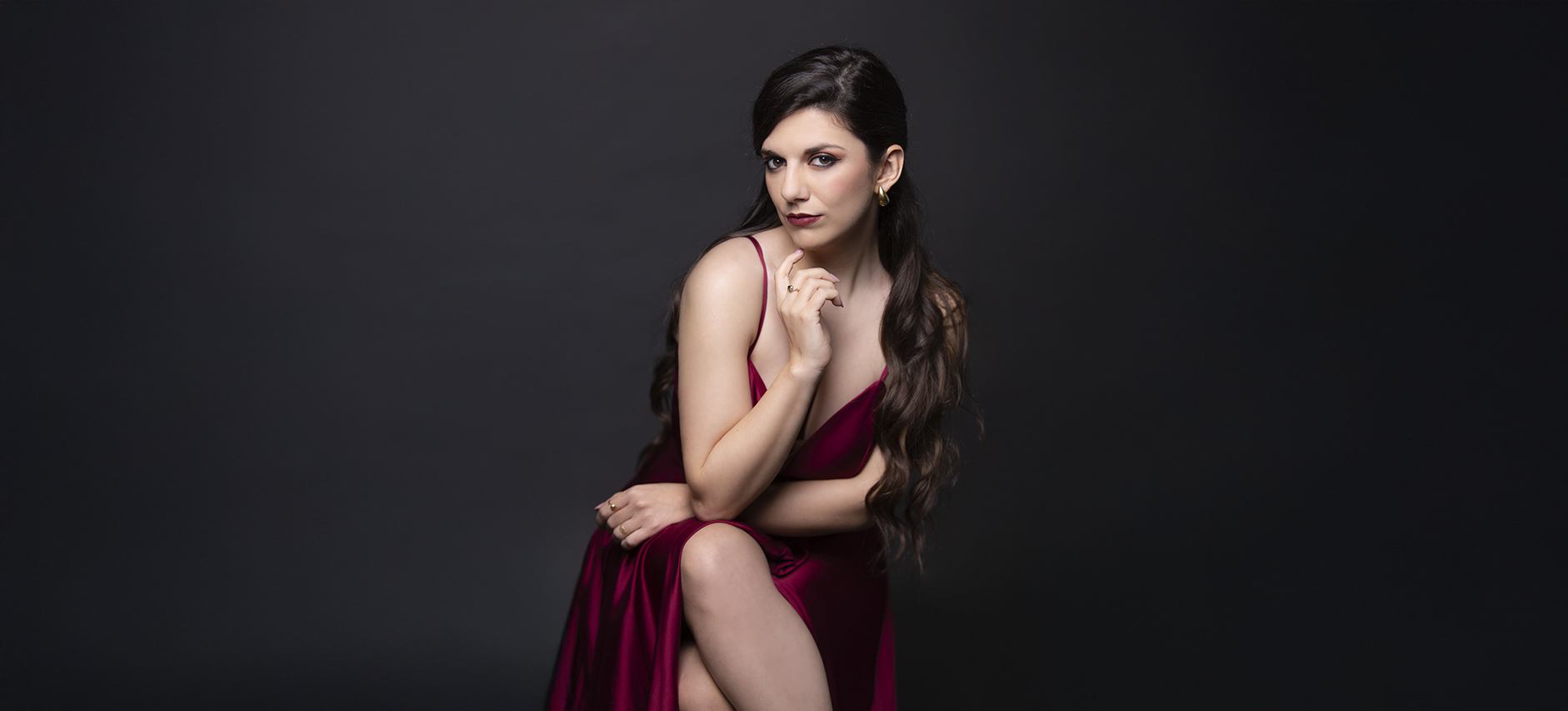 Chiara Maria Fiorani, Italian soprano, portrait.